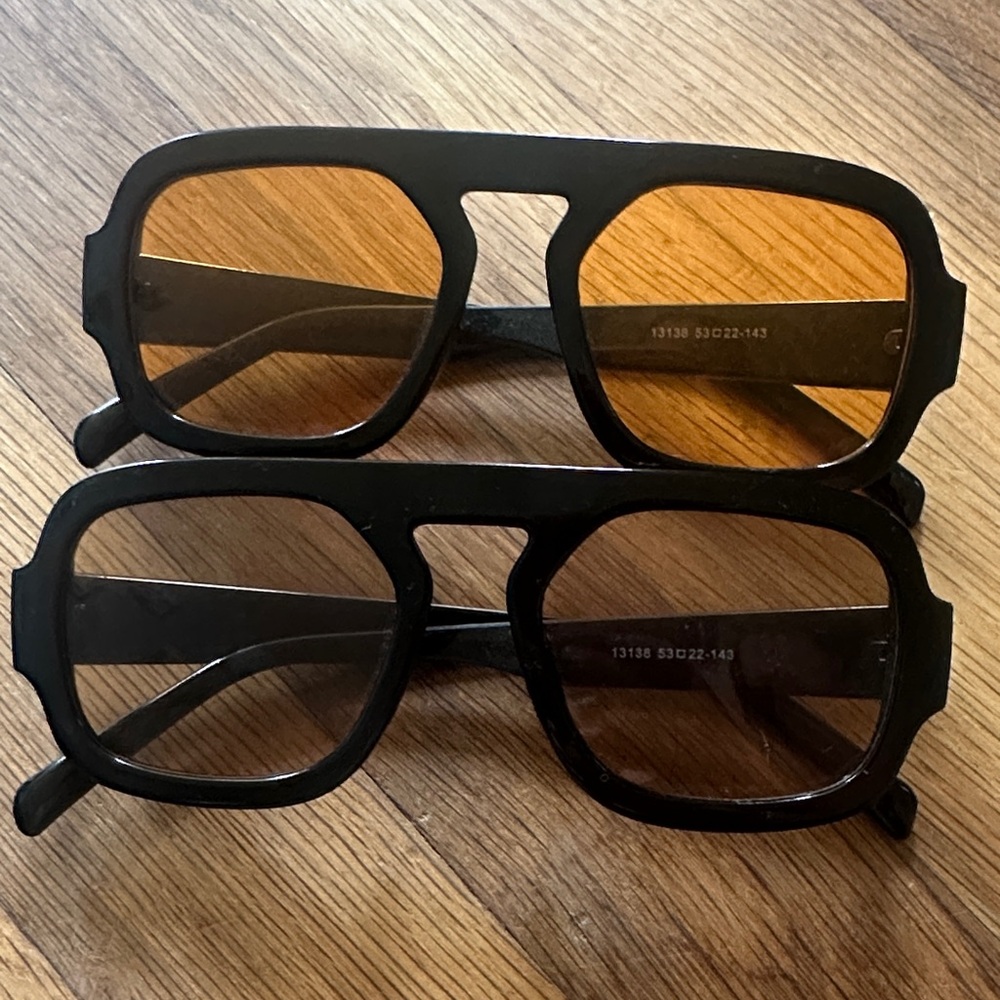 Stylish Black and Brown Sunglasses Set